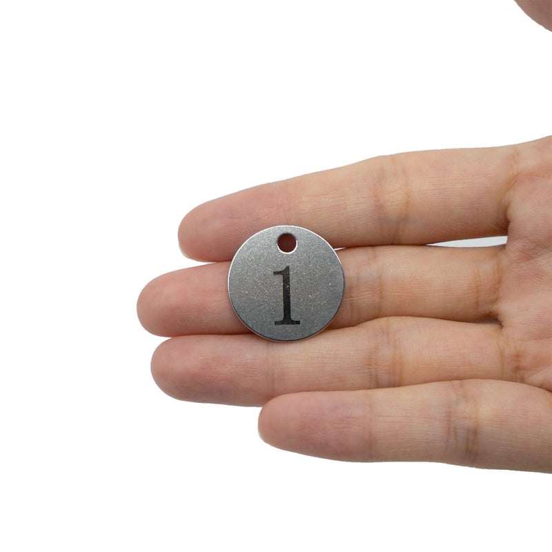 StayMax Stainless Steel Number Tags Key Tags with Key Rings (1-25) - Image 3